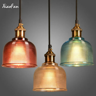 Creative E27 Red Glass Bar pendant lamps Northern Europe 120cm Hanging Line Lamp Indoor Lighting pendant light XiaoFan