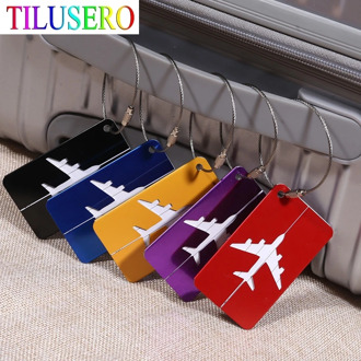 Creative Flying Aluminium Alloy Luggage Tag Suitcase ID Address Holder Baggage Boarding Tag Portable Label Bag