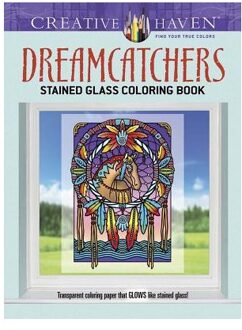 Creative Haven Dreamcatchers Stained Glass Coloring Book