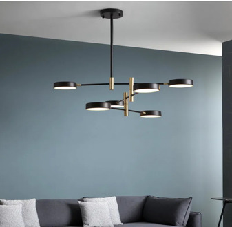 Creative Minimalist 4/6 Heads Nordic Loft Living dining room Led Pendant Lamp Rotating Head Design Bar Hanging Light Fixtures