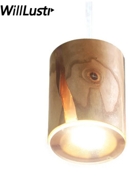 Creative Peachwood Pendant Lamp Cracked Timber Light Hotel Bar Cafe Shop Living Room Bedside Loft Original Hanging Lighting