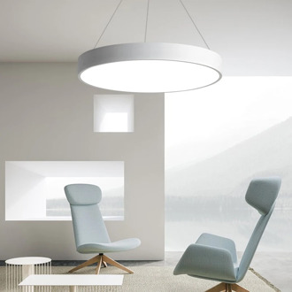 Creative restaurant office pendant lights kitchen hanging lamps home decoration lighting Round LED Panel Chandelier YHJ011302