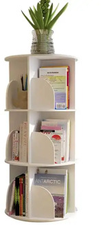 Creative Revolving Bookshelf, Simple Modern Floor Bedroom Office, Primary School Student's Economic Storage Ra