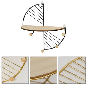 Creative Storage Display Shelf Wall Hanging Iron Art Storage Rack Living Room Decorative Frame Living Room Office Home