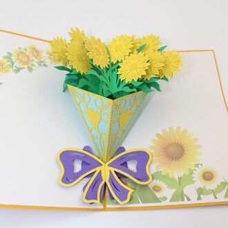creativiteit Papier 3D Pop Up Kaarten Valentine Lover Gelukkige Verjaardag Anniversary Wenskaarten Kaart