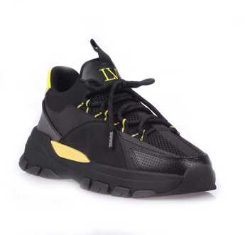 Creator Evo herentrainers in zwart geel - maat EU 47.5 / UK 12