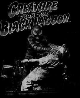 Creature From The Black Lagoon Black And White Trui - Zwart - S