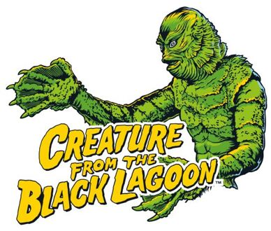 Creature From The Black Lagoon Crest T-shirt - Wit - XXL