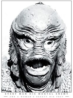 Creature From The Black Lagoon Portrait T-shirt - Wit - S