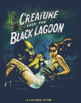 Creature From The Black Lagoon Vintage Poster Dames T-shirt - Navy - S Blauw