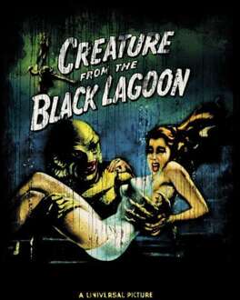 Creature From The Black Lagoon Vintage Poster Trui - Zwart - XL