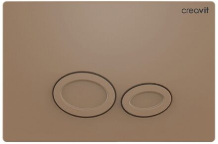 Creavit Drukplaat BWS Drop TBV BWS GR5003 Mat Capuccino Cappuccino
