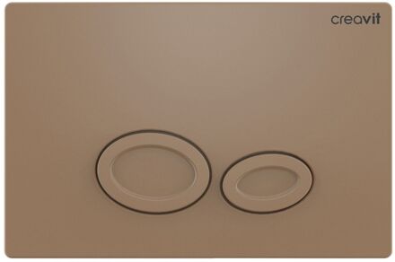 Creavit Drukplaat BWS Drop TBV BWS GR5003 Mat Capuccino Cappuccino