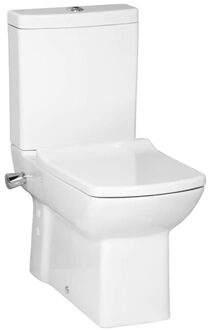 Creavit Lara Staande Toilet - onderpot - bidet sproeier -koud water kraan - wit LR360-34CB00E-0001 Wit glans
