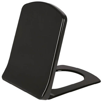 Creavit Lara WC-zitting - duroplast - inox scharnieren - softclose - mat zwart KC1603.01.1400E Zwart mat