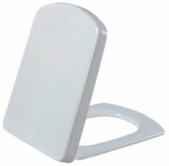 Creavit Lara WC- zitting - duroplast - inox scharnieren - softclose - wit KC1603.01.0000E Wit glans