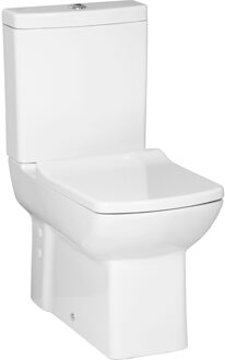 Creavit Staand toilet Creavit Lara wit compleet, muur/onder uitgang