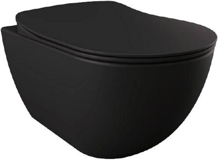 Creavit Wandcloset BWS Freedom Mat Zwart (Exclusief zitting)