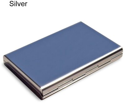 Creditcard Wallet Mannen Rvs Bankkaart Geval Waterdichte Rfid Blocking Cover JRDH889 Zilver