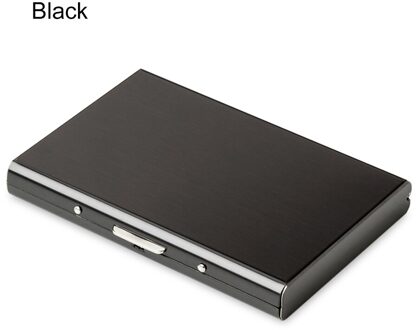 Creditcard Wallet Mannen Rvs Bankkaart Geval Waterdichte Rfid Blocking Cover JRDH889 zwart