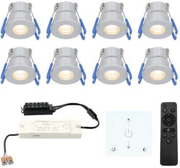 CREE 8x Milano - Mini LED spotjes 12V IP65 Grijs