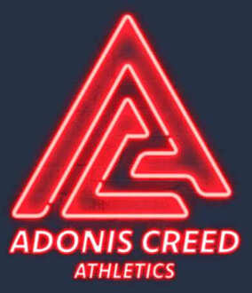 Creed Adonis Creed Athletics Neon Sign Men's T-Shirt - Navy - L Blauw