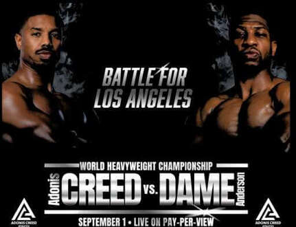 Creed Battle For Los Angeles Men's T-Shirt - Black - 5XL Zwart