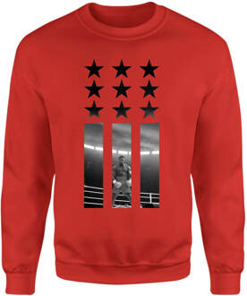 Creed Poster Stars Sweatshirt - Red - S Rood