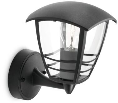 CREEK Wandlamp E27 1x Zwart