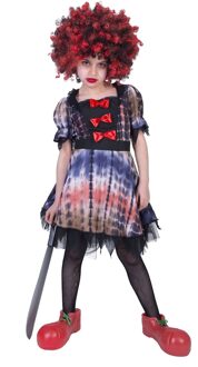 Creepy clown jurkje kind Luna Multikleur - Print