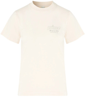 Crème Gezondheid T-Shirt voor Vrouwen Sporty & Rich , Beige , Dames - XS