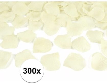 Creme kleurige rozenblaadjes 300 stuks