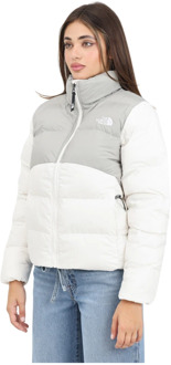 Crème Pufferjas Saikuru Stijl The North Face , Beige , Dames - L