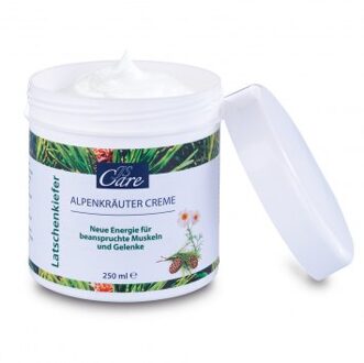 Crème van alpenkruiden van bergdennen