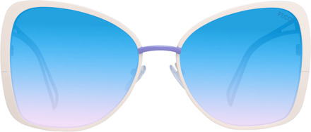 Crème Vrouwen Zonnebril Gebroken wit