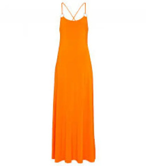Cremona orange jesey dress Oranje - S