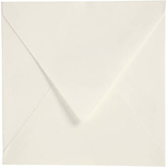 Creotime Enveloppen, afm 16x16 cm, 120 gr, 50 stuks, off-white