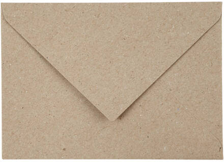 Creotime Gerecyclede Enveloppen - C6 - 11,5 x 16 cm - naturel - 50 stuks