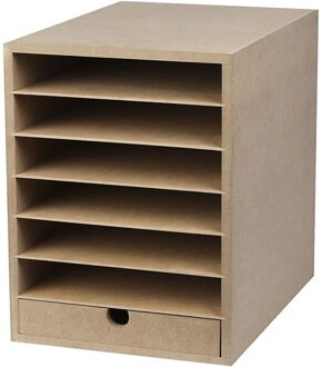 Creotime Papier opslag unit, A4 210x297 mm, diepte 32 cm, 1 stuk, MDF