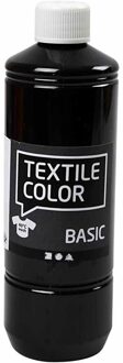 Creotime Textile Color Zwart textielverf - 500ml