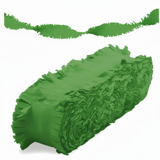 Crepe papier feest slingers/guirlande - 6 meter - groen