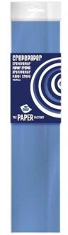 Crepe papier plat babyblauw 250 x 50 cm knutsel materiaal - Hobbypapier