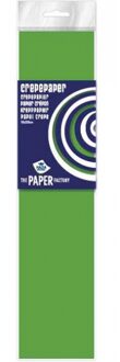 Crepe papier plat neon lime 250 x 50 cm knutsel materiaal - Crepepapier Groen
