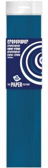 Crepe papier platte vellen - 1x - petrol blauw - 250 x 50 cm - Knutselen met papier - Knutselspullen