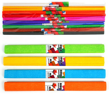 Crêpepapier, set van 10 kleuren