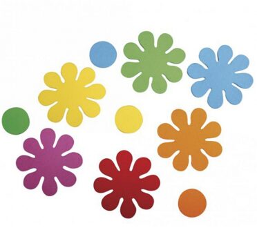 Crepla ponsdeeltjes bloemen zelfklevend 80 stuks