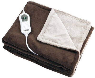 Cresta KTS 200 Elektrische Bovendeken Bruin, Wit