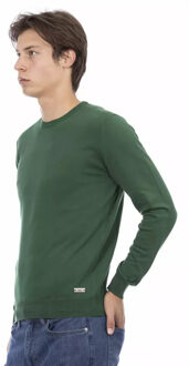 Crew Neck Brei Sweater Ba22905 Donkergroen - 2XL