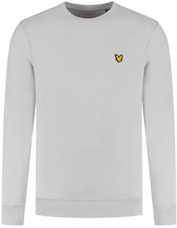 Crew Neck Fly Fleece Casual Sweater Heren L Grijs