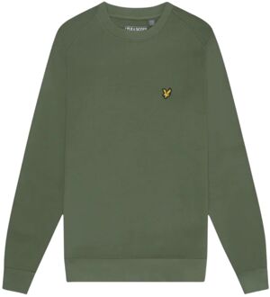 Crew Neck Fly Fleece Casual Sweater Heren XL Groen